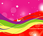 pink and red starsy abstract backgr